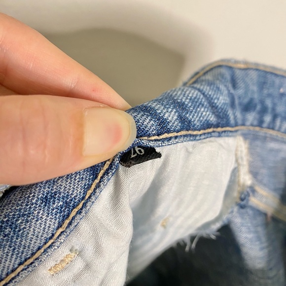 COPY - 7 For All Mankind The Jennifer Baggy Pin Stripe Studded Jeans in Queen o… - Picture 11 of 11